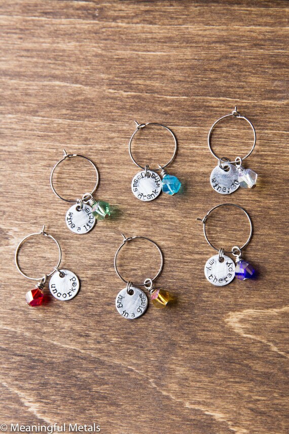 Mangia Wine Charms