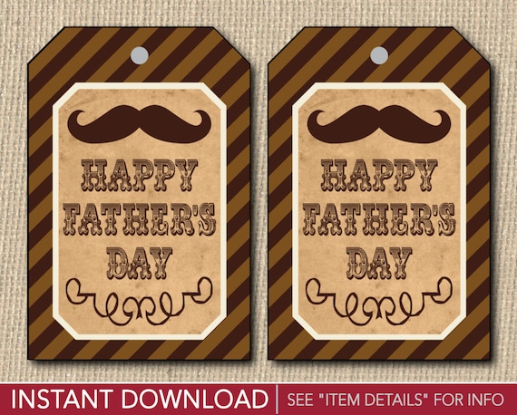 Father's Day Gift Tags - Printable Fathers Day Gift Tags - Printable
