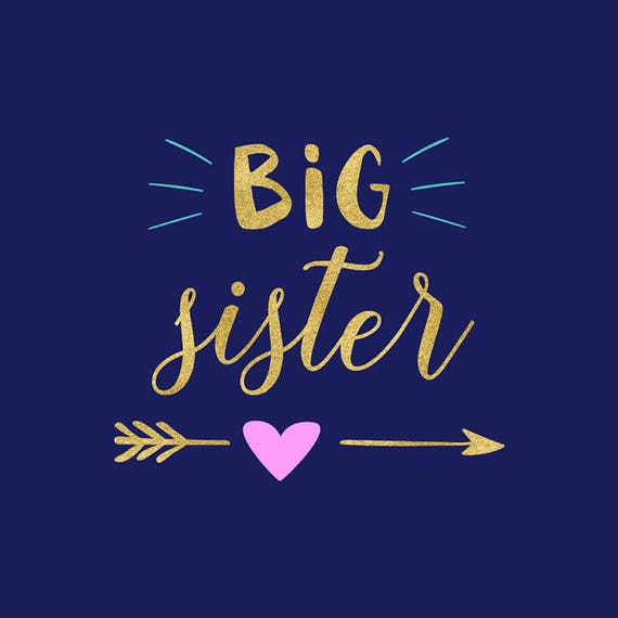 Download Big Sister SVG, Sister SVG Clipart, Cutting Files ...