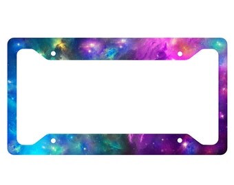 Space Galaxy License Plate Frame