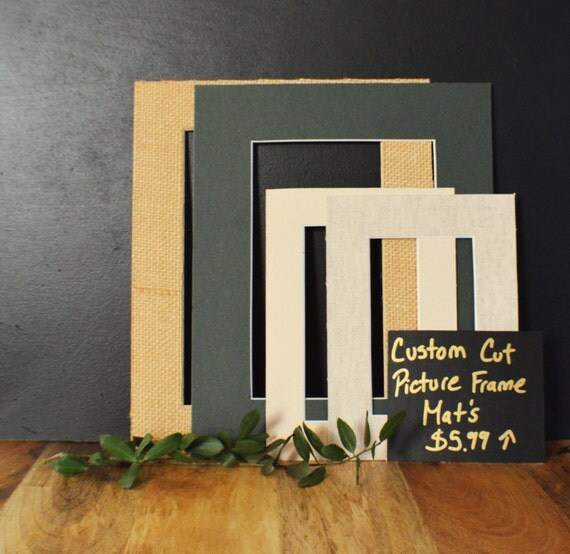 Custom Cut Picture Frame Mat hand cut varied by TheFrameFarm