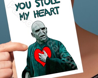 Funny Valentine Card | Harry Potter | Slytherin Lord Voldemort Happy Valentines Valentine Boyfriend Sexy Valentine Card Valentines Day Gifts