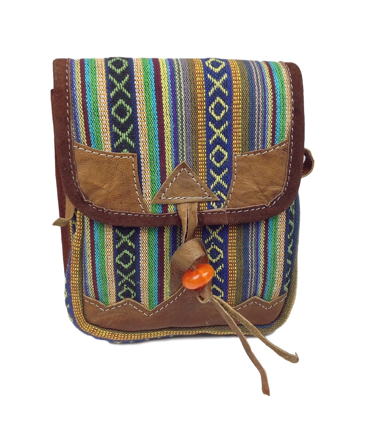 Hippie Sling Purse Boho Style Crossbody bag. Bohemian Hobo
