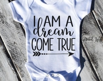 Dream Come True Ivf Onesie, ivf baby, ivf onesie baby shower gift , I am a dream come true,
