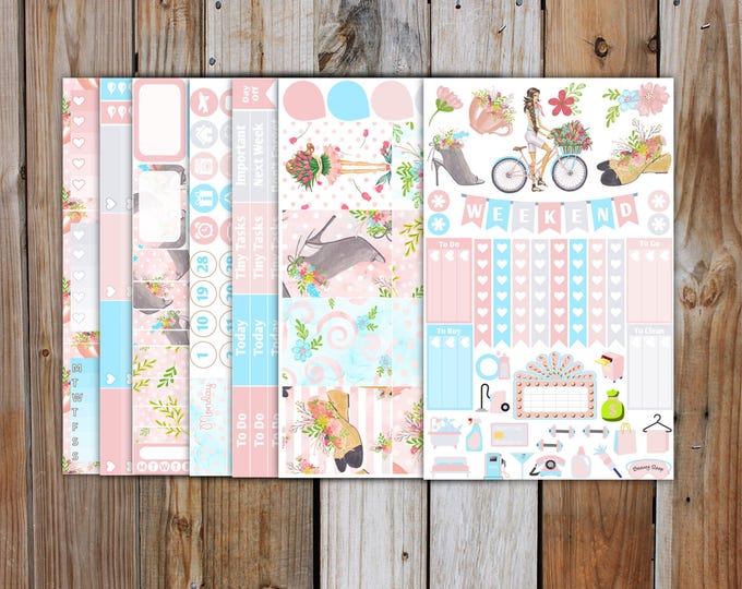 Spring Fashion Planner Sticker DELUXE KIT | Spring Planner Stickers Kit for use with Erin Condren Life Planner
