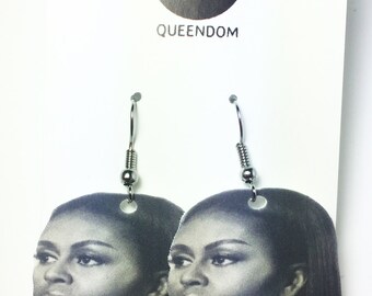 Michelle Obama Earrings, Michelle Obama Jewelry, Barack Obama, First Lady, Celebrity Jewelry