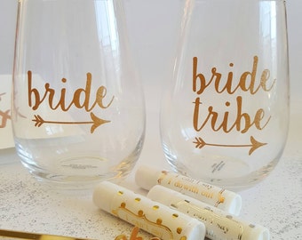 DIY Bridal Party Glass Decal sticker - Bride Tribe, Team Bride Hens Night decor