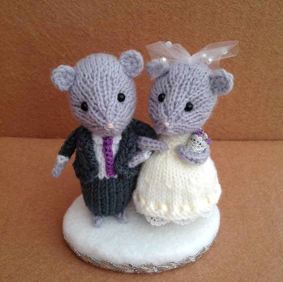 Knitted Wedding Cake Topper Knitted Wedding Cake Topper