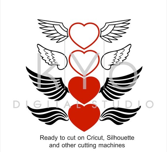 Free Free Heart With Angel Wings Svg Free 250 SVG PNG EPS DXF File