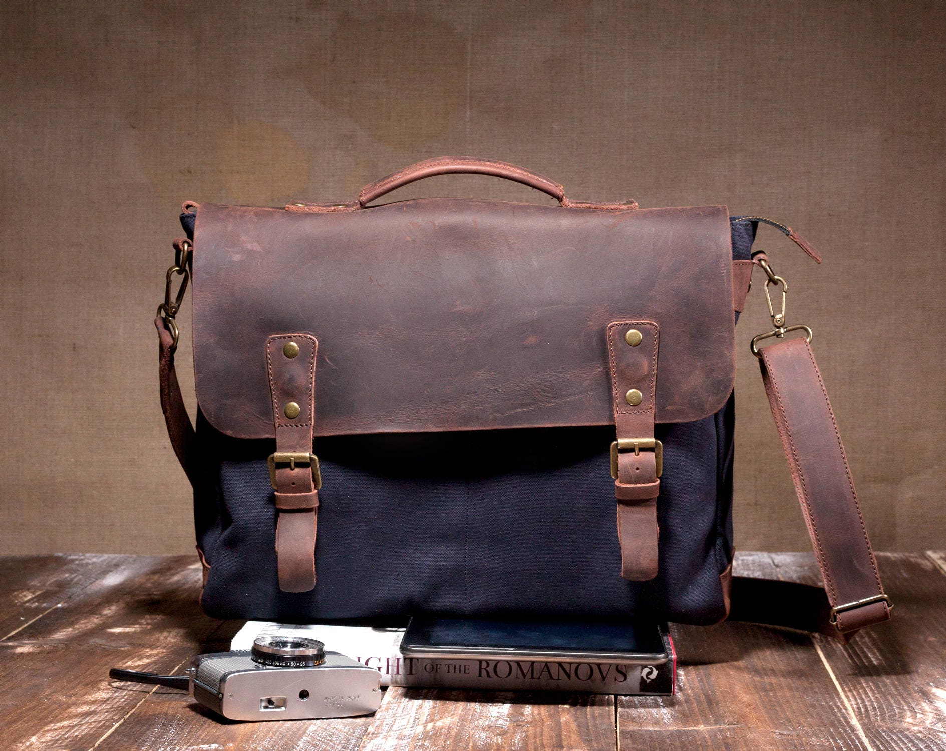 15 laptop bag canvas shoulder bag crossbody bag