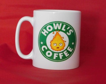 Howl's Moving Castle Calcifer Starbucks Inspired Coffee Mug 10oz