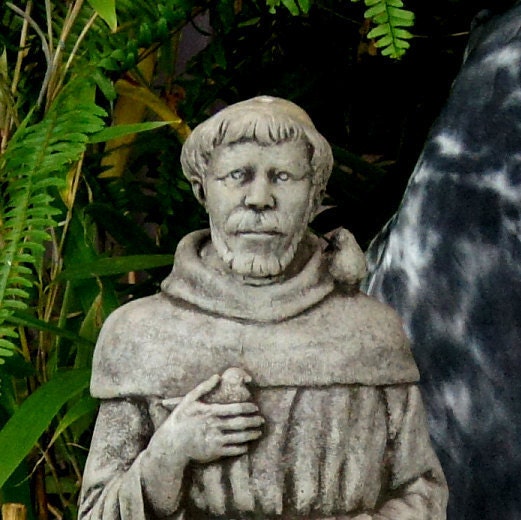 Saint Francis Concrete Garden Statue Cement Religious Figure