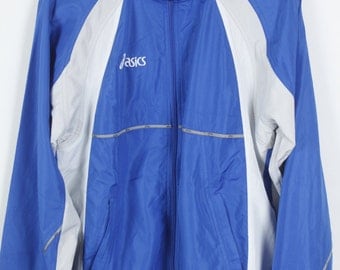 Vintage jacket, 90s windbreaker, ASICS vintage, track jacket, 90s clothing
