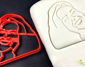 Custom Portrait Cookie Cutter and Custom Portrait Fondant Cutter for Valentine’s Days, Weddings and more