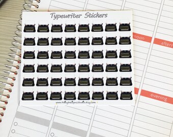 Typewriter Planner Stickers