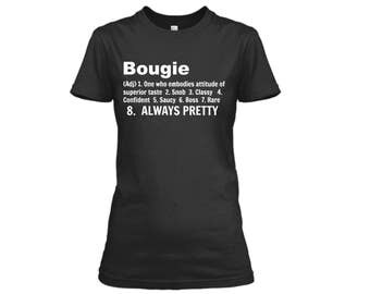 Bougie Shirt, Boujee Shirt, Boujee Graphic Tee Shirt For Women, Bad Boujee, Bad and Bougie Shirt, Kinda Bad Kinda Boujee, A lil Bougie Shirt