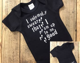 Harry Potter Baby Onesie - Mischief Managed - Marauders Map - Harry Potter Baby Gift - Harry Potter Baby