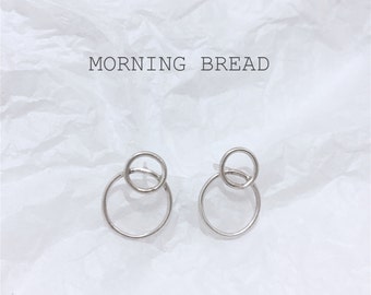 Stud Earrings, Minimal Earrings, Circle Earrings, Silver Stud Earrings, Small Stud Earrings, Modern Earrings, Silver Stud, Minimalist
