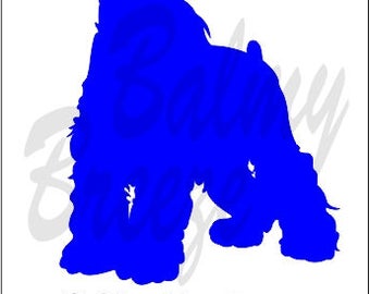 DN - 15 Miniature Schnauzer Vinyl Decal