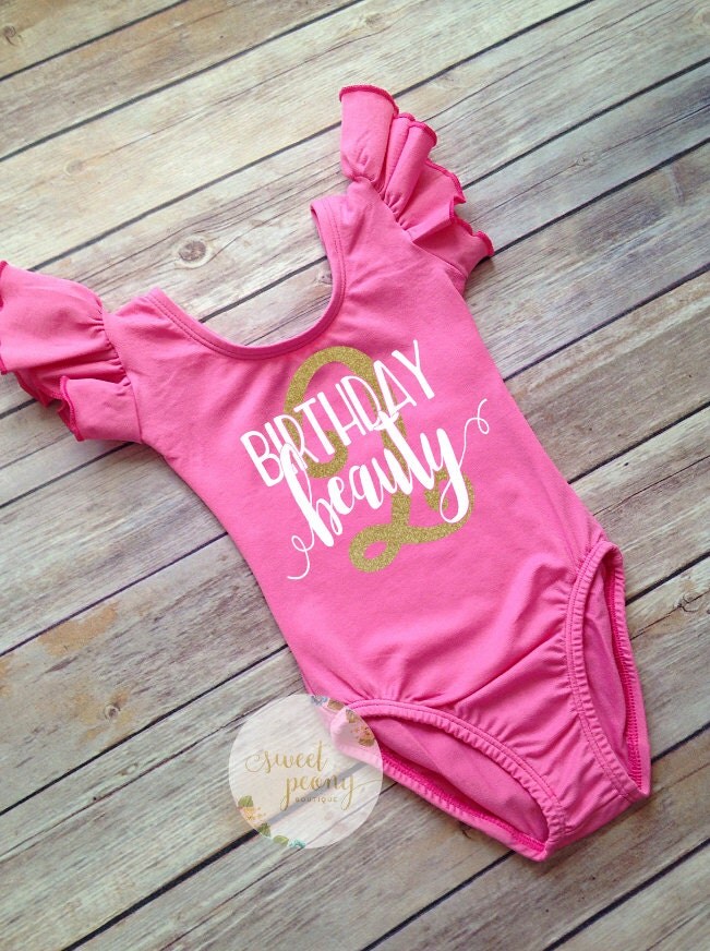 Second Birthday leotard Birthday shirts for girls Birthday