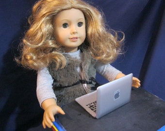 18 inch Doll Laptop Computer. School accessories, 18 inch doll accessories /Accessories for American Girl doll, doll school supplies