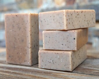 Natural Coffee Soap - Unscented Soap - Manly Soap - Palm Free Soap - Unscented Coffee Soap - Exfoliating Soap - All Natural Soap