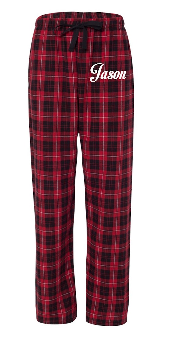 Custom Unisex Adult Plaid Pajama Pants Customize PJ's