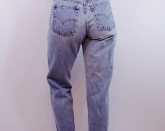 rad 90s vintage LEVI'S 550 medium wash denim jeans SZ 10/30 90s clothing grunge boyfriend jeans mom jeans