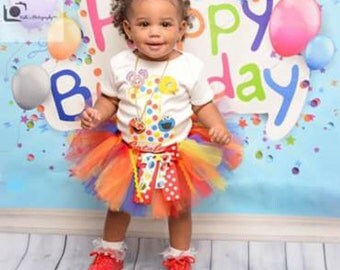 20% OFF Sesame Street Birthday Outfit, Sesame Street Tutu, Birthday Outfit, Birthday Tutu, Sesame Street Shirt, Sesame Street Set (FREE BOW)