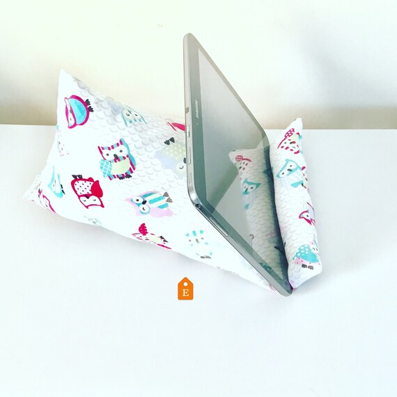 tablet pillow iPad pillow owl iPad stand kindle by Dgillyscrafts