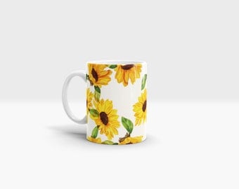 Sunflowers Mug. 11oz Ceramic Mug.