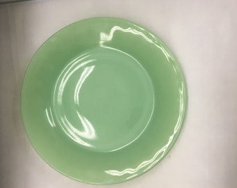 Jadeite Restraunt Ware Fire-king Beaded Edge Plate