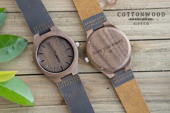 Personalized Engraved Wood Watch For Men
