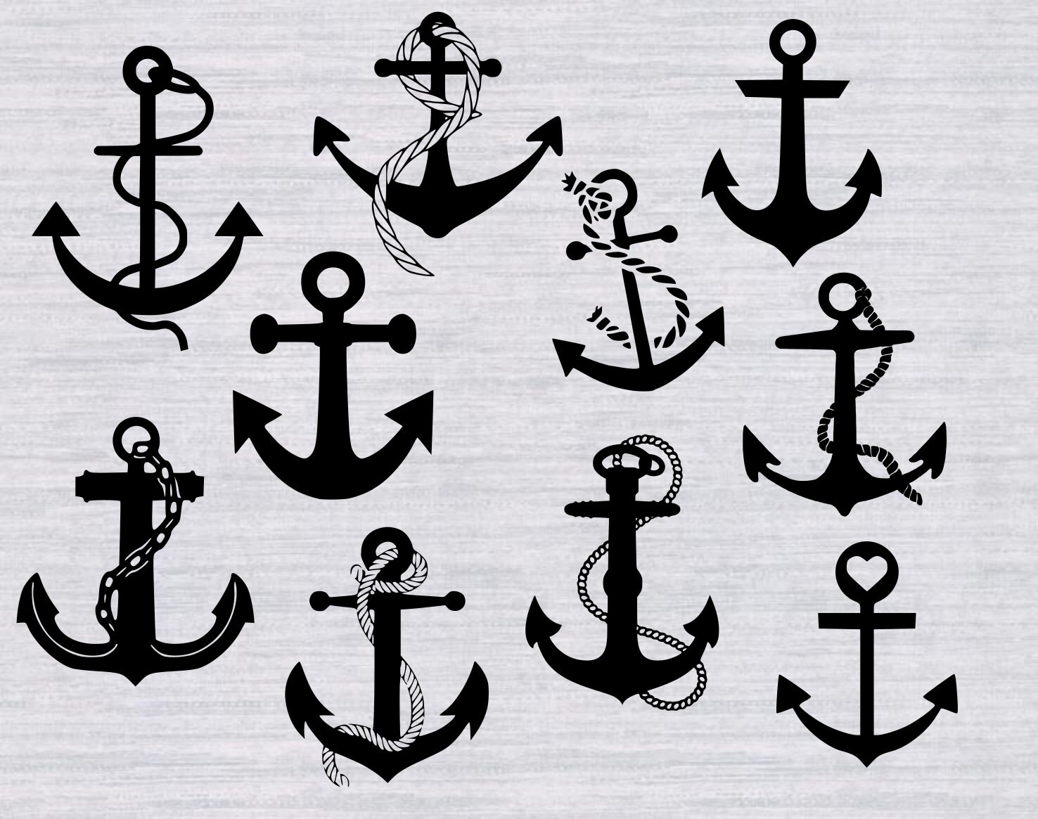 Download Anchor SVG Bundle Nautical svg Anchor clipart svg files for