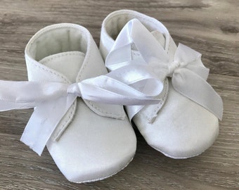 Baby boy satin boots shoes christening shoes baptism