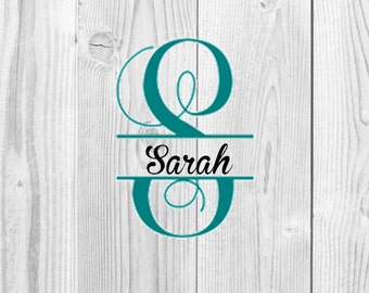 Split Vine Letter Collection Digital Design, Vine Monogram, Split Vine Letters, Alphabet, Split Letters, SVG, DXF, Eps, Jpg, Png