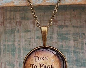 Harry Potter 'Turn To Page 394' Necklace