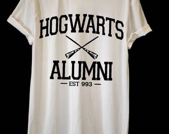 Hogwarts Alumni tshirt, Harry Potter Tshirt, Funny Tshirts, Print shirt, Film tshirt, Personalized T-shirt, Boyfriend Gift, Men T-shirt