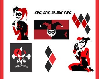 Harley quinn logo | Etsy