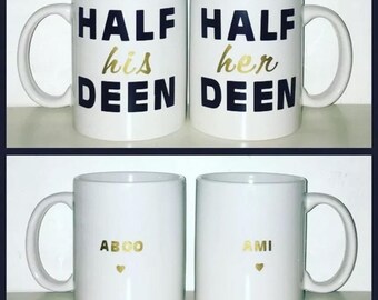 Personalised Islamic Muslim nikkah Eid gift mugs cups