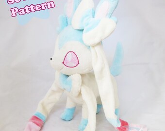 Ninfia Plush Plushie Sewing Pattern Cat Kawaii PDF Download | Instant Download Plush Pattern Make Your Own DIY