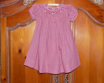 Sz. 6 mo. Hand Smocked Dress