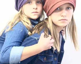 Womens Slouchy Beanie, Slouchy Hat, Slouchy Newsboy Hat, Slouch Hat, Reversible Slouchy Hat, Plaid Slouch Hat, Oversized Slouch Hat