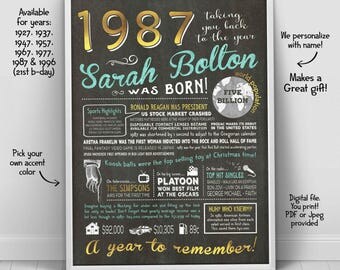 30th birthday party decoration - 30th birthday gift for women - 30th birthday for her - thirsty & thirty - discount with invitation