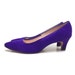 Purple shoes, purple pumps, purple heels,1960s shoes, violet 60s shoes, Size 65 vintage shoes, size 6 vintage shoes, women's shoes,