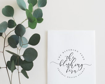 Premade Logo Design | Calligraphy Logo | Simple Logo | Photography Logo | Small Business Logo | Boutique Logo | Graphic Design Logo | PL-121