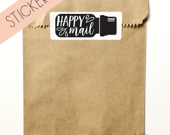 essential oil sticker - happy mail - hand illustrated - planner sticker -business sticker - doterra - young living - oil sticker - oil label