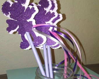 Glitter Fun Fairy Abby Cadabby Wand Set of 6