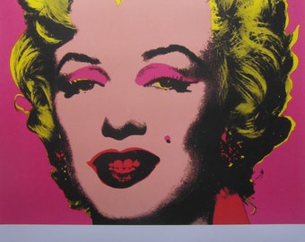 Original 1987 Andy Warhol, Marilyn Monroe Tate Gallery Exhibition Poster