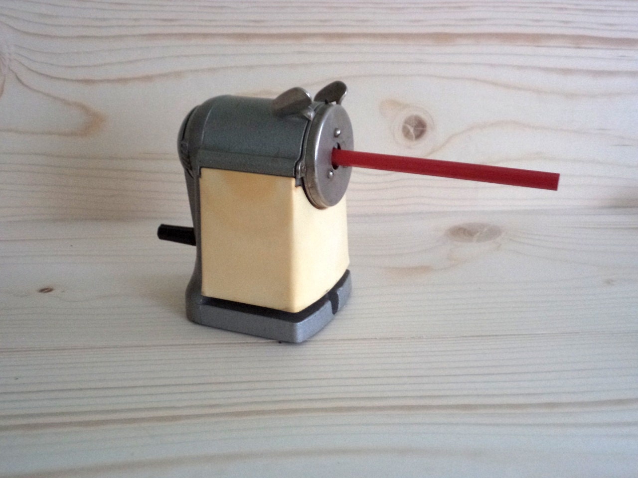 On Sale Vintage Pencil Sharpener Old USSR metal Sharpener